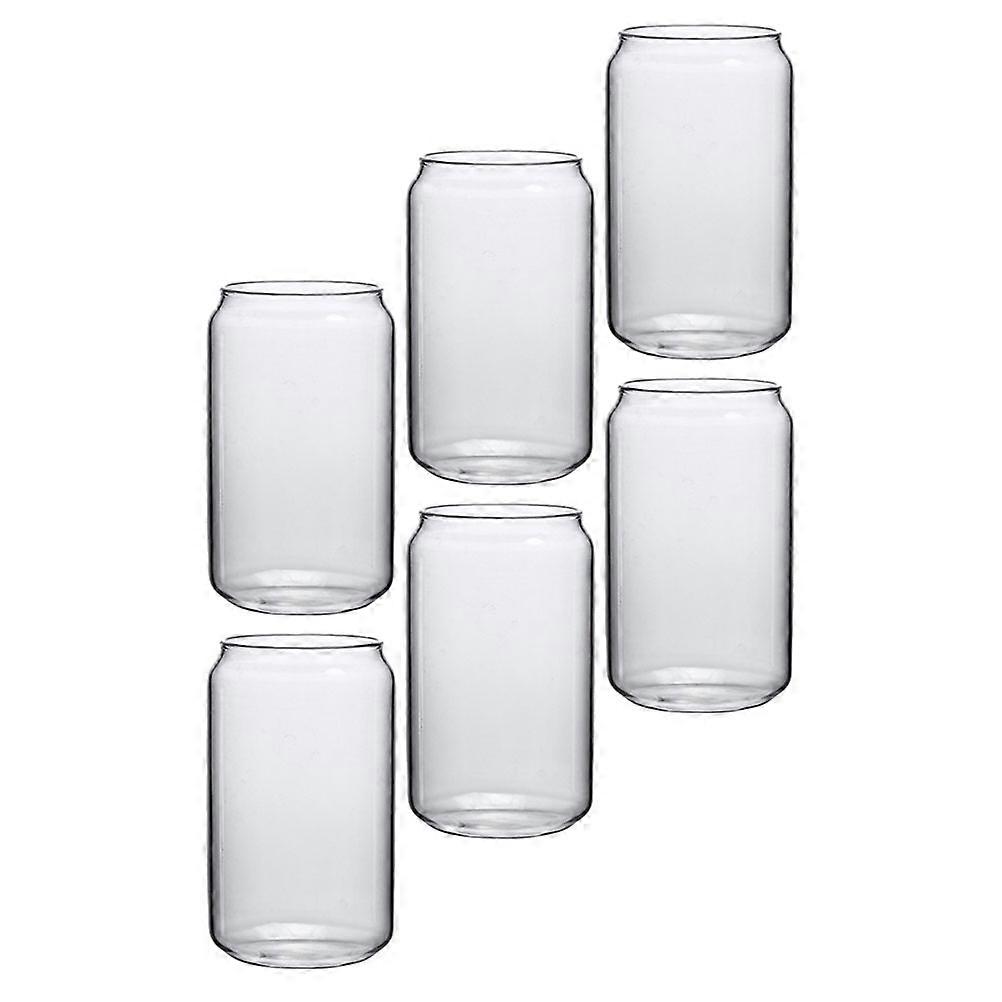 Glass Cup Multi-Function Drinking Glasses for Drinks 6Pcs Transparent Beer Cups