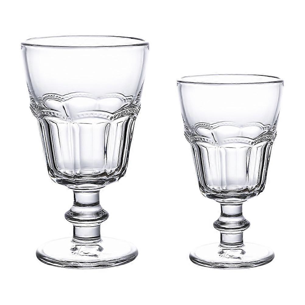 Glass Cup Crystal Goblets for Storage Use 2Pcs Cups Glasses
