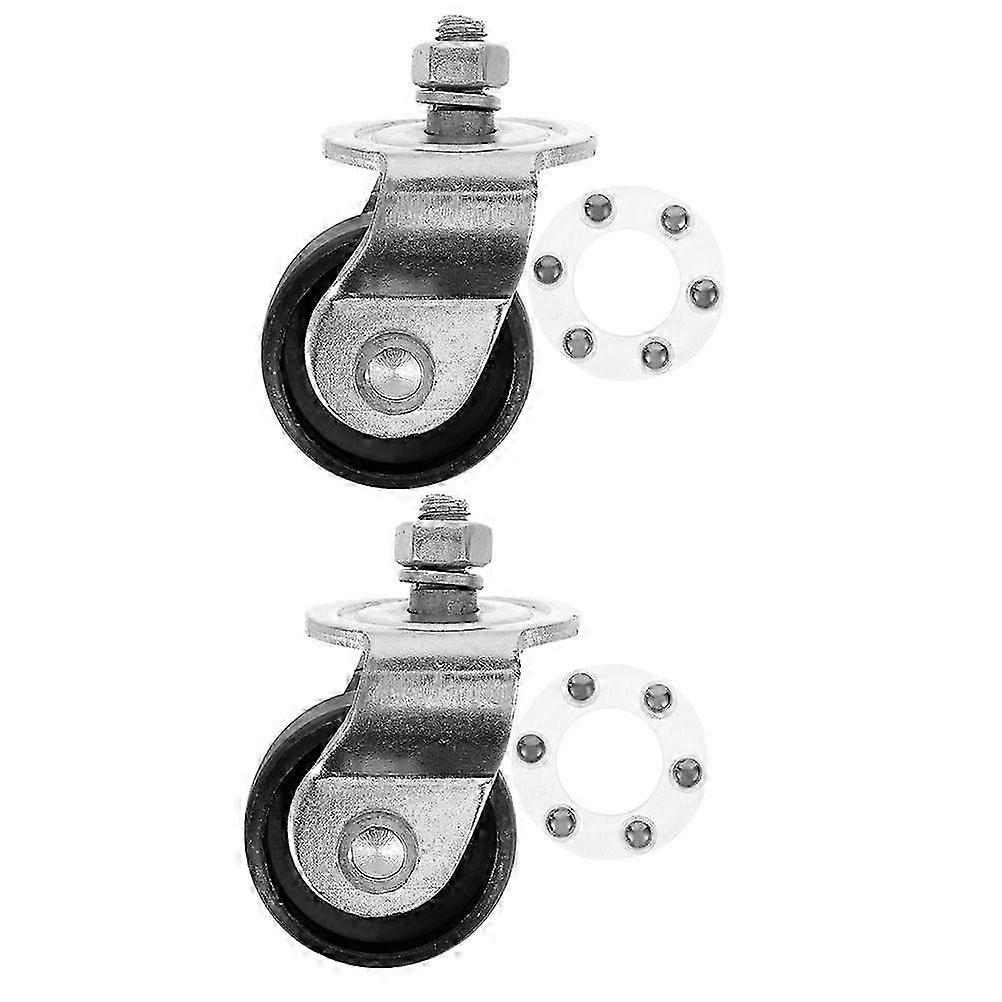2pcs Metal Replacement Floor Jack Caster Wheels Suitable for 2 Ton Jack