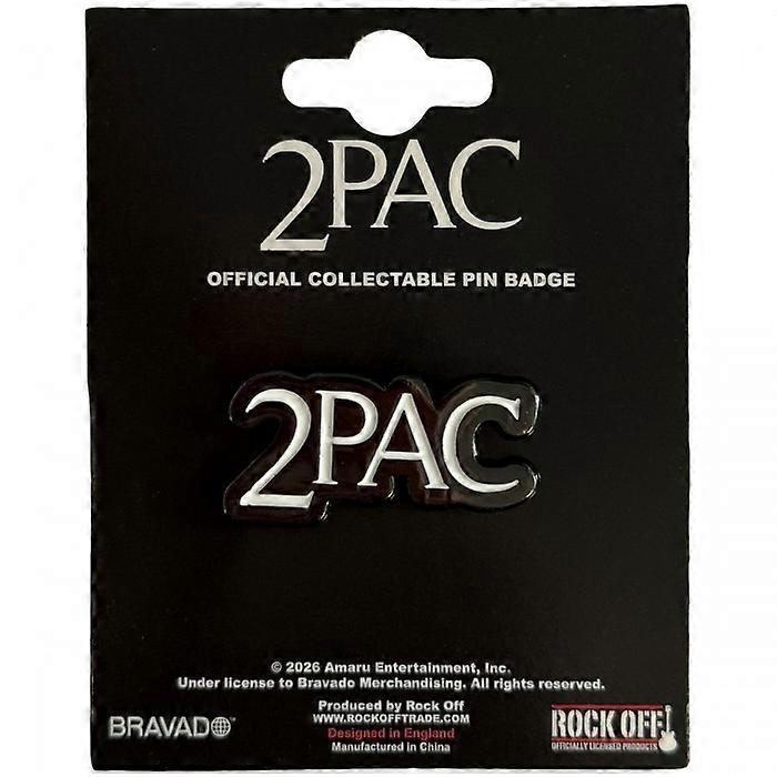 Tupac Shakur Pin Classic Logo Badge