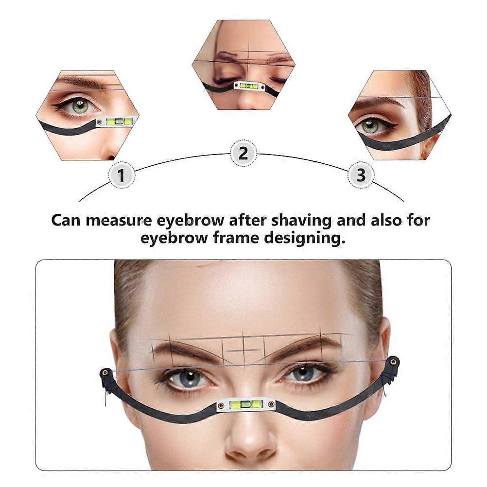 Bow-shaped Eyebrow Ruler Shaper Shaping Kit Microblading Grooming Stencil Durable Corrector