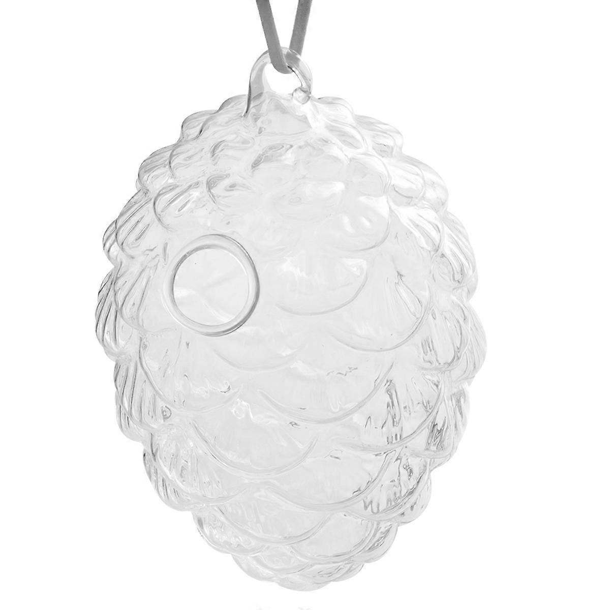 Creative Vase Pine Cone Shape Glass Vase for Storage