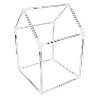 Tenda infantil em formato de casinha de cachorro para brincadeiras ao ar livre, feita de plástico.