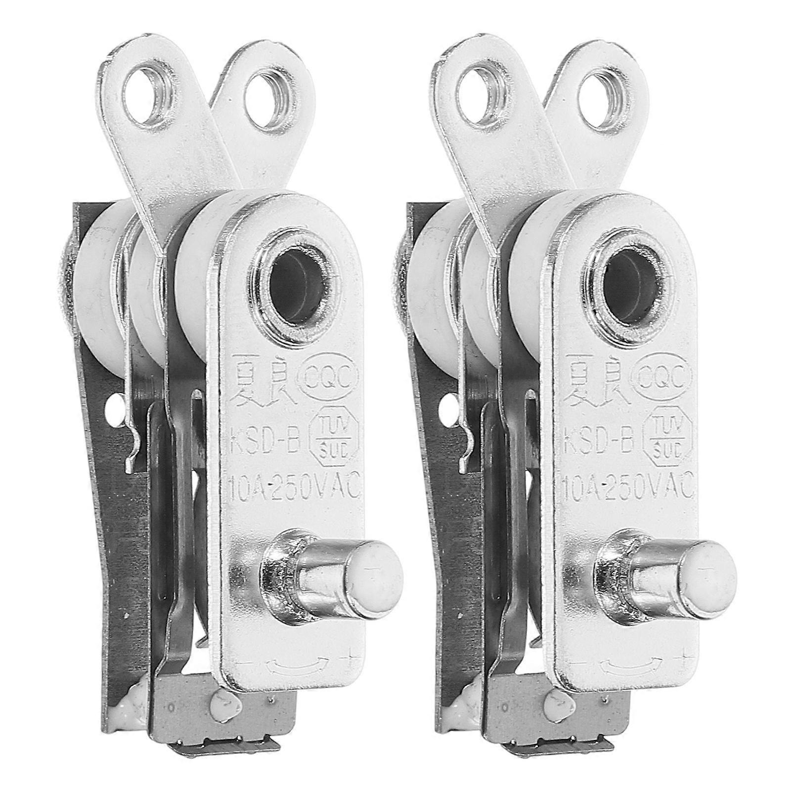 Temperature Controller for Electric Cooker Rice Cooker Thermostat Replacement 2Pcs
