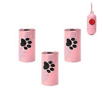 Compostable Dog Poop Bags with Dispenser, Extra Thick Leakproof Lavender Scented, 3 Rolls