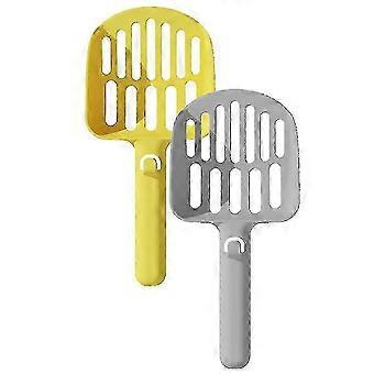 Metal Litter Scooper with Holder, Durable Sifting Rake for Cat Litter Boxes, Lightweight Design