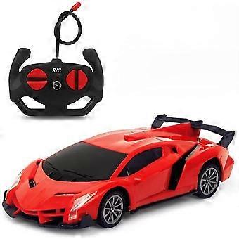 Kinderen Afstandsbediening Auto, Elektrische Afstandsbediening Auto Oplaadbare Vier-Kanaals Simulatie Sportwagen Politieauto Speelgoed RC Racing Model Speelgoed voor Jongens G