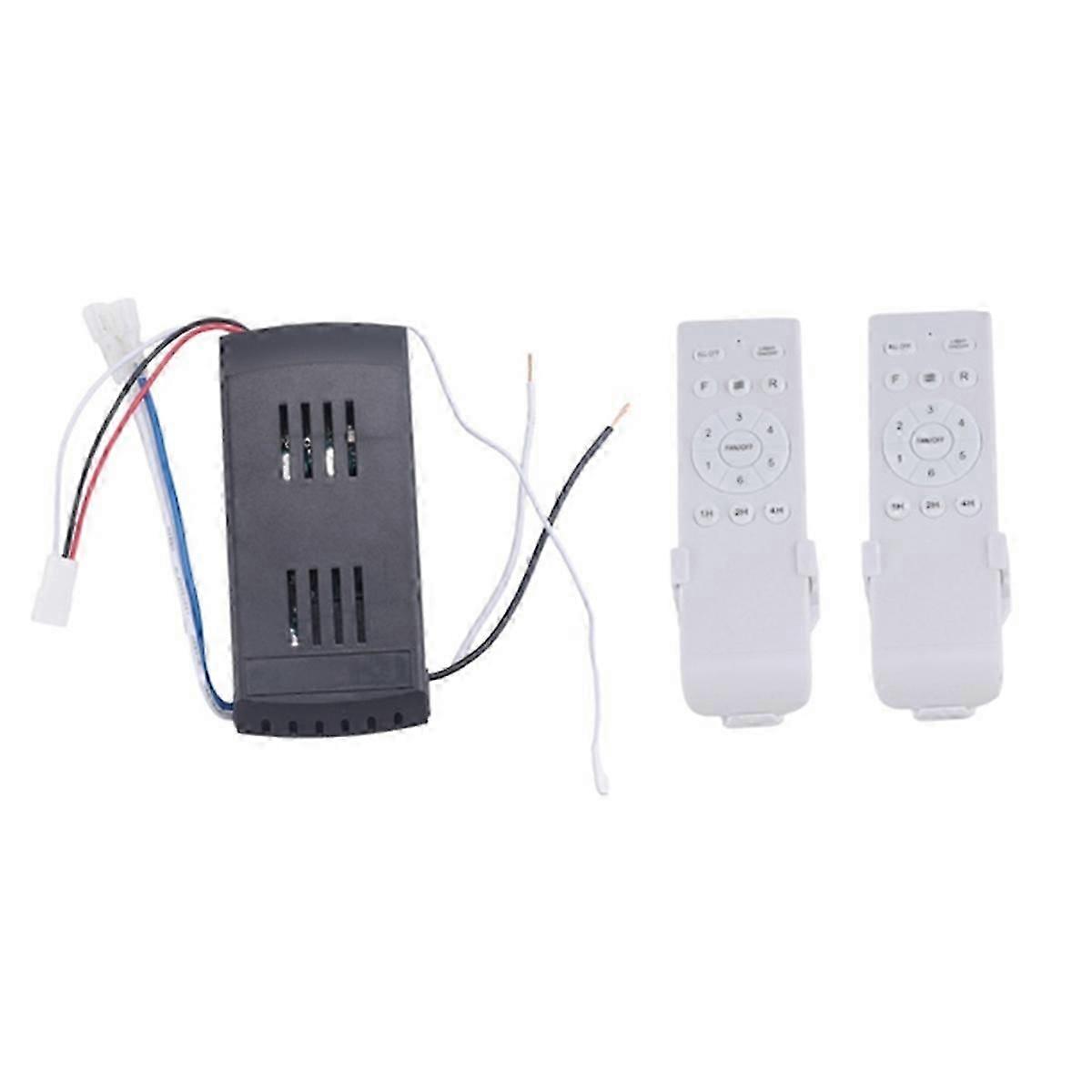 Universal Ceiling Fan Remote Control Kit 50W 6Speed Timing Function Replacement Remote for DC Ceilin