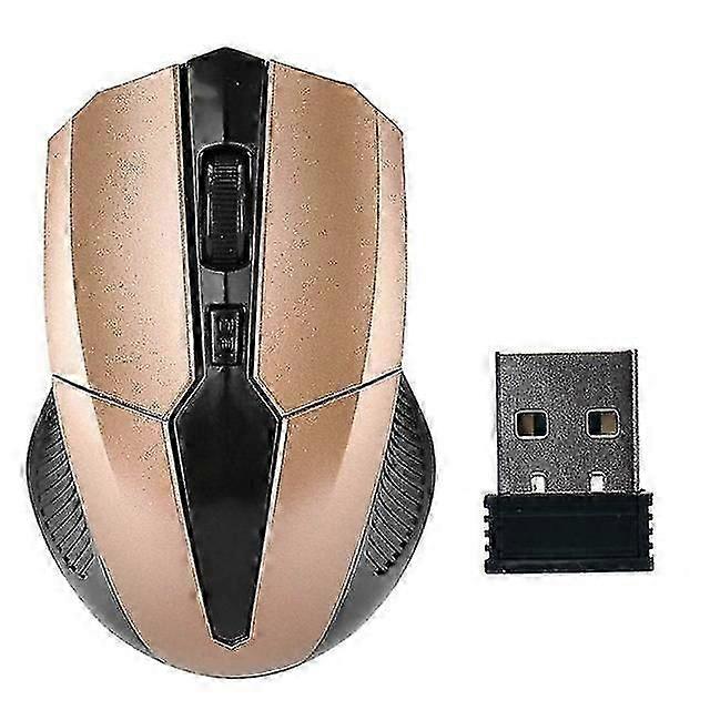 Wireless Adjustable 1200 Dpi Optical Gaming  gold