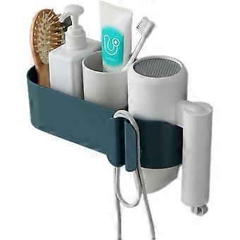 Hair dryer rack Blue multifunctional hair dryer bathroom toilet toilet hanger hair dryer shelf hair dryer rack