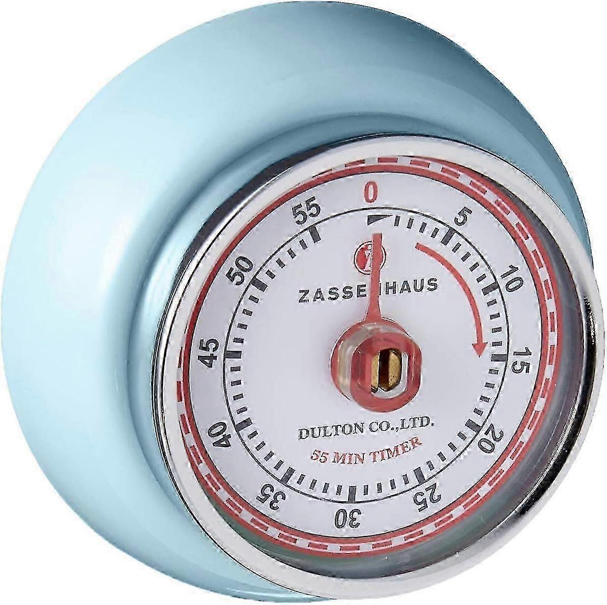 Magnetic Retro Kitchen Timer, Classic Mechanical Cooking Timer (Red) 26-27