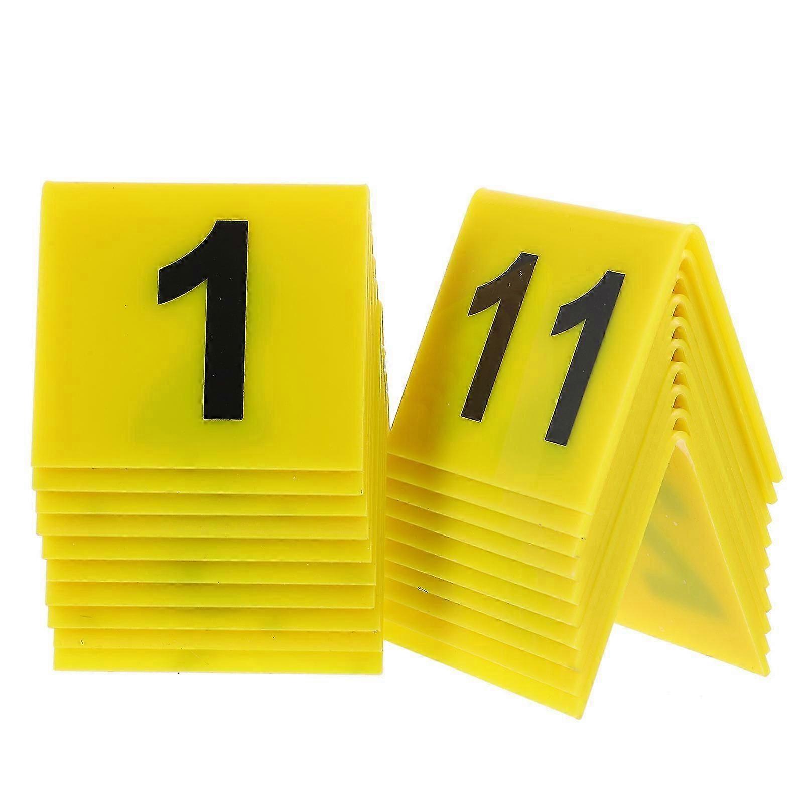 Clear Visibility Evidence Markers,V-Shaped Double Sided Signs for Efficient Table Marking