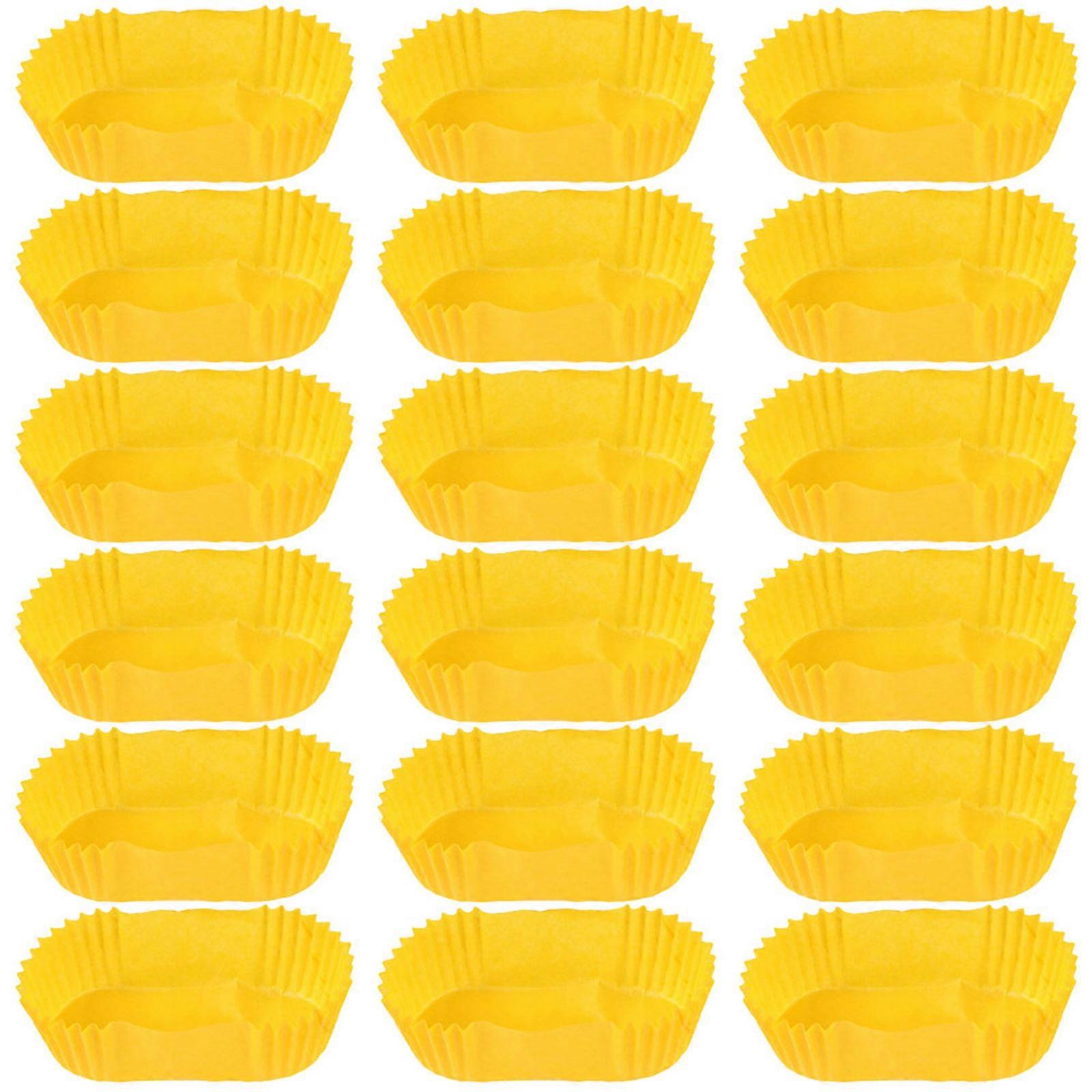 2000pcs Baking Cups Cake Paper Tray Rectangle Shape Paper Cups Baking Supplies