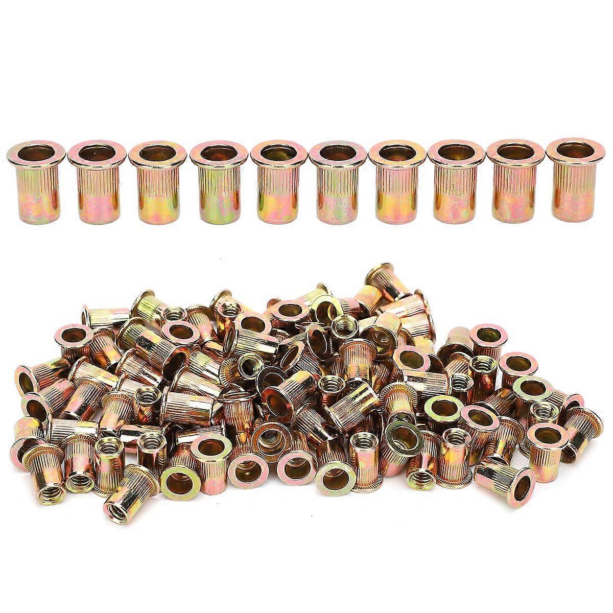 50Pieces SS Ribbed M6 Blind Rivet Nuts