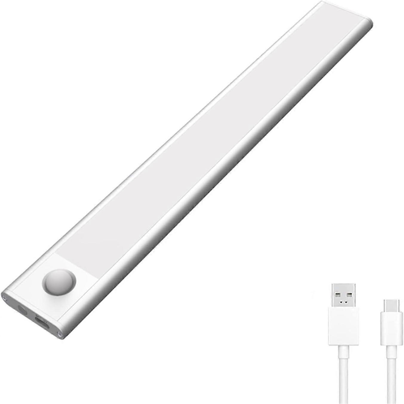 LED Under Cabinet Lights, USB Rechargeable Wireless Closet Kitchen Light Motion Sensor 3 Color Temperature