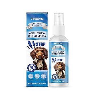 YEGBONG Maximum Strength Anti-Chew Bitter Spray - Alcohol-Free Pet Deterrent for Dogs & Cats (50ml/1.69FL.OZ) - Stops Furniture Chewing, Licking & Bit