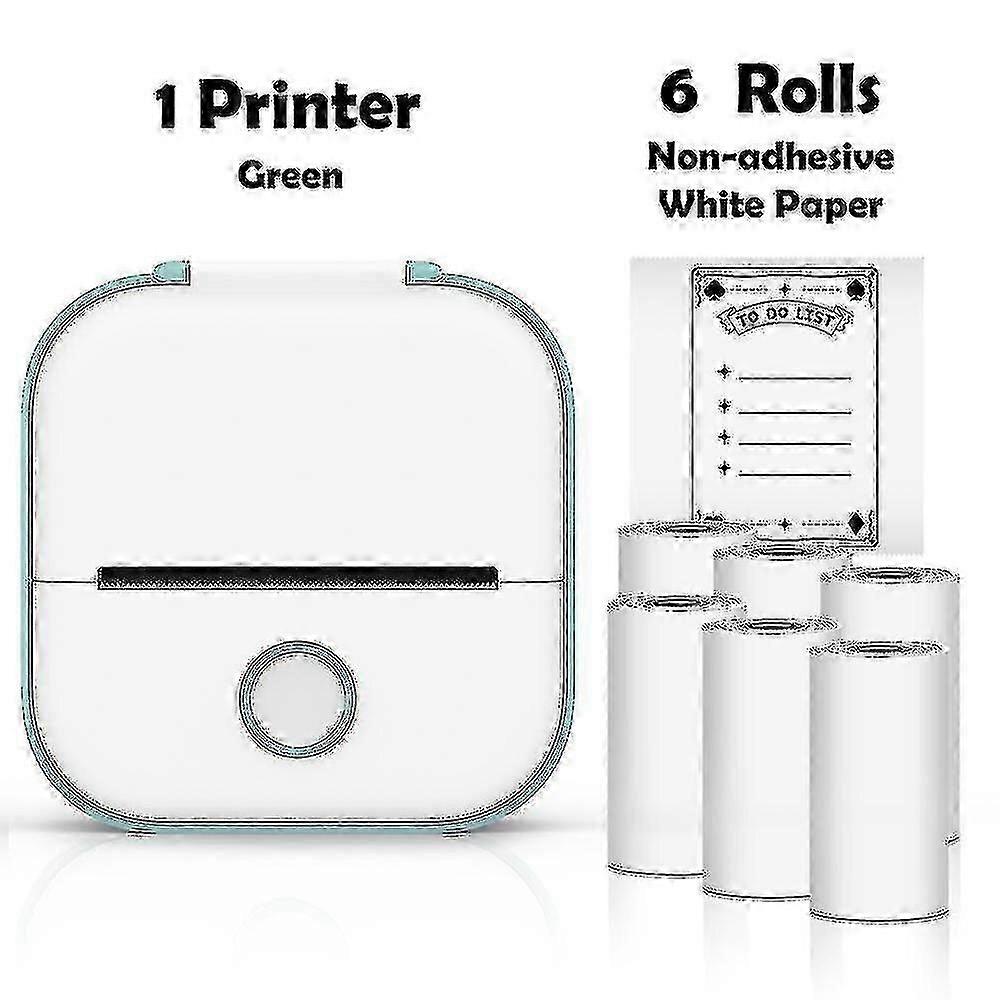 T02 Mini Printer Portable Printer Thermal Printing Sticker Wireless Inkless Pocket Printer Self-adhesive Label Printer
