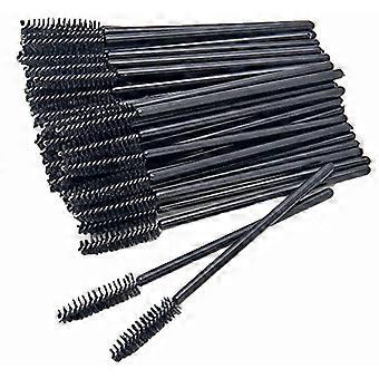 Wimperborstels, 100 stks Wegwerp Wimperverlenging Borstel Kit, Wimper Spooler, Make-up Tool Mascara Wenkbrauw Borstel Applicator, Zwart voor Wimper Exte