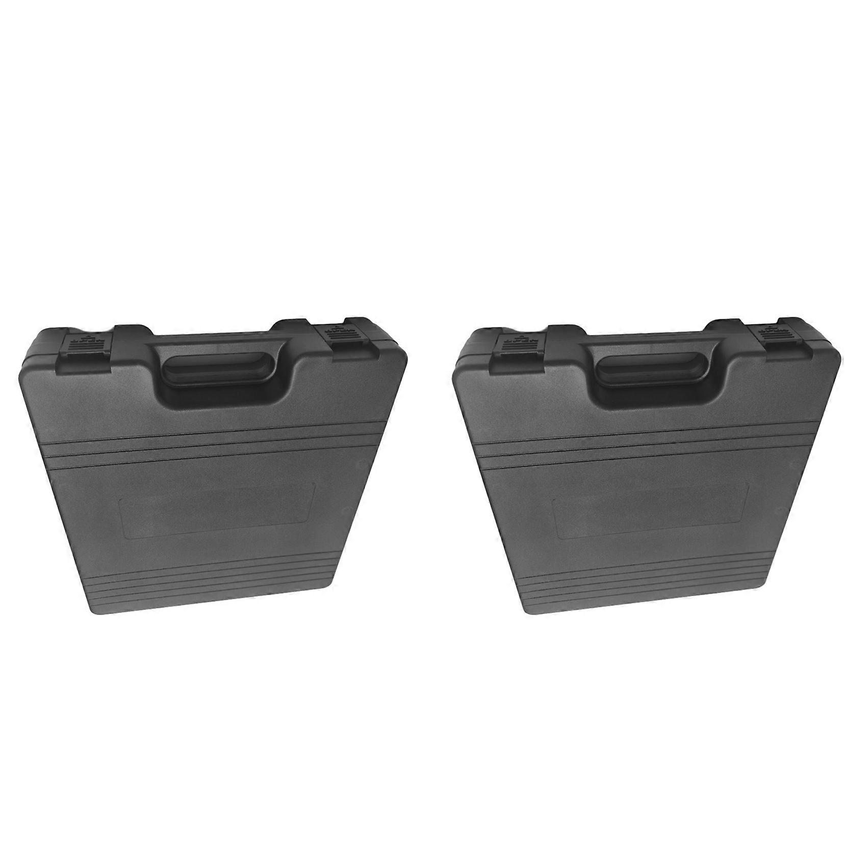 2X Microphone Plastic Box Wireless Microphone Accessories Storage Box Handheld Protective Box