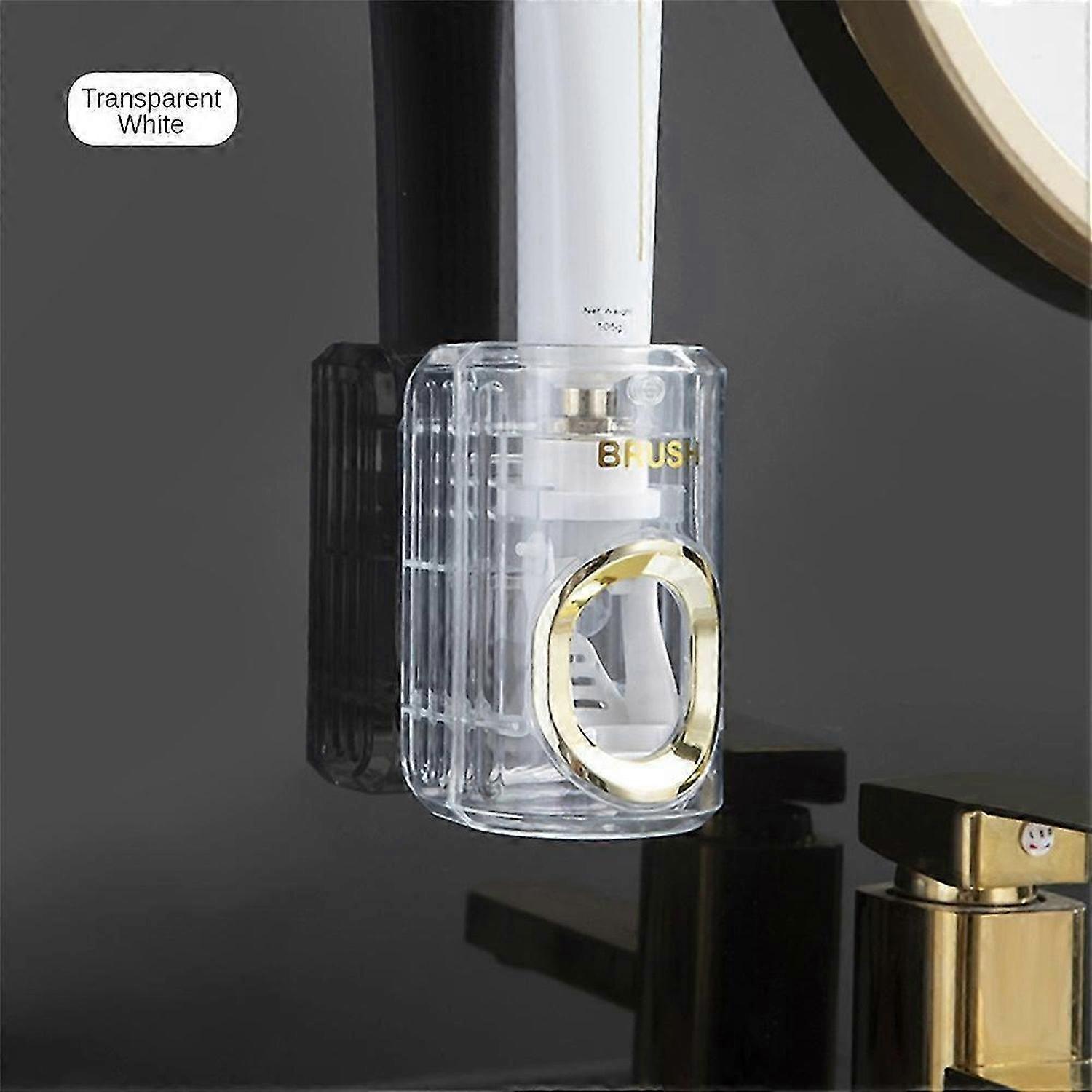 Light Luxury Toothpaste Squeezer, Tube Squeezer Toothpaste Squeezer Save Toothpaste, Wall Mounted Toothpaste Holder Stand Bathroom Organizer