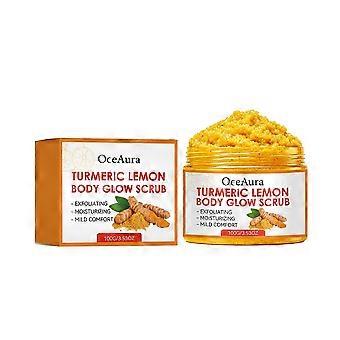 Turmeric Lemon Body Scrub, Gentle Exfoliating & Moisturizing Body Scrub SZ