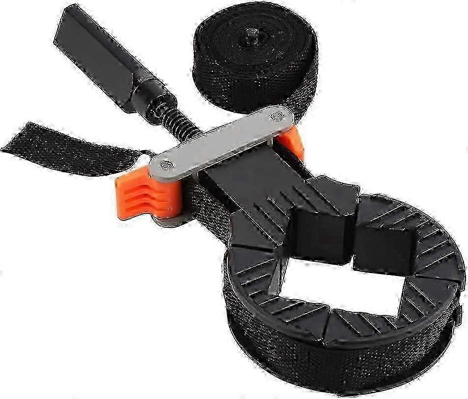 Adjustable strap 4-jaw angle clamp for picture frames - woodworking