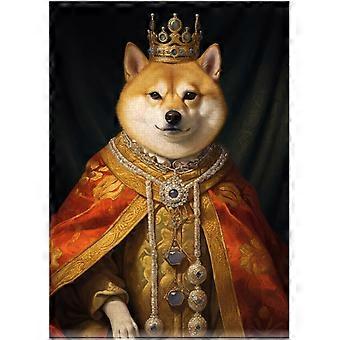 Shiba Inu Royal Prince Jigsaw Puzzle Pet Royal Portrait Gift for Shiba Inu Owner AZQ496