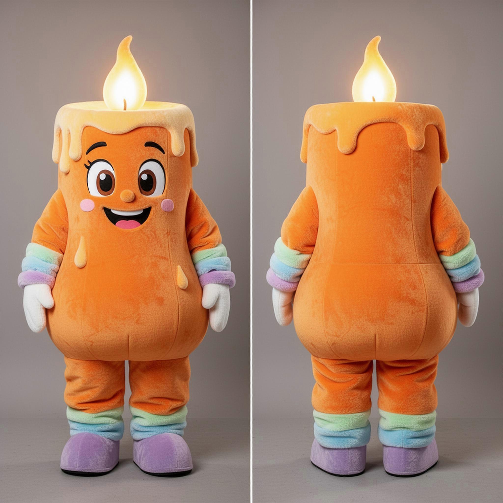 MASTICOT Rust Orange Velvety Scented Candle Mascot