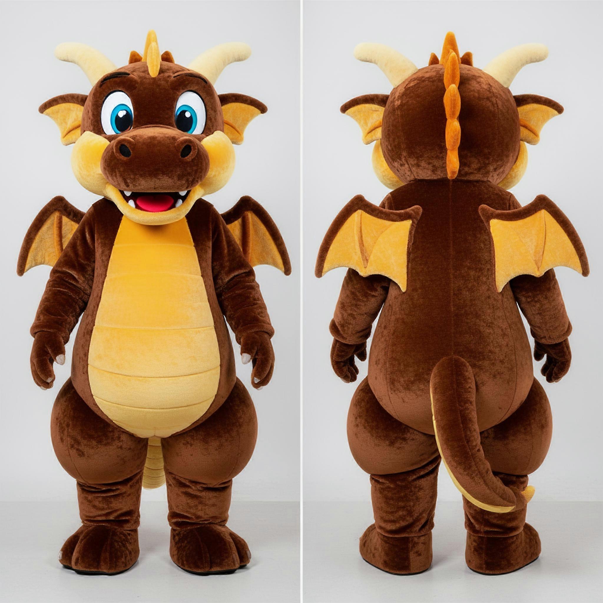 MASTICOT Cocoa Brown Padded Dragon Mascot