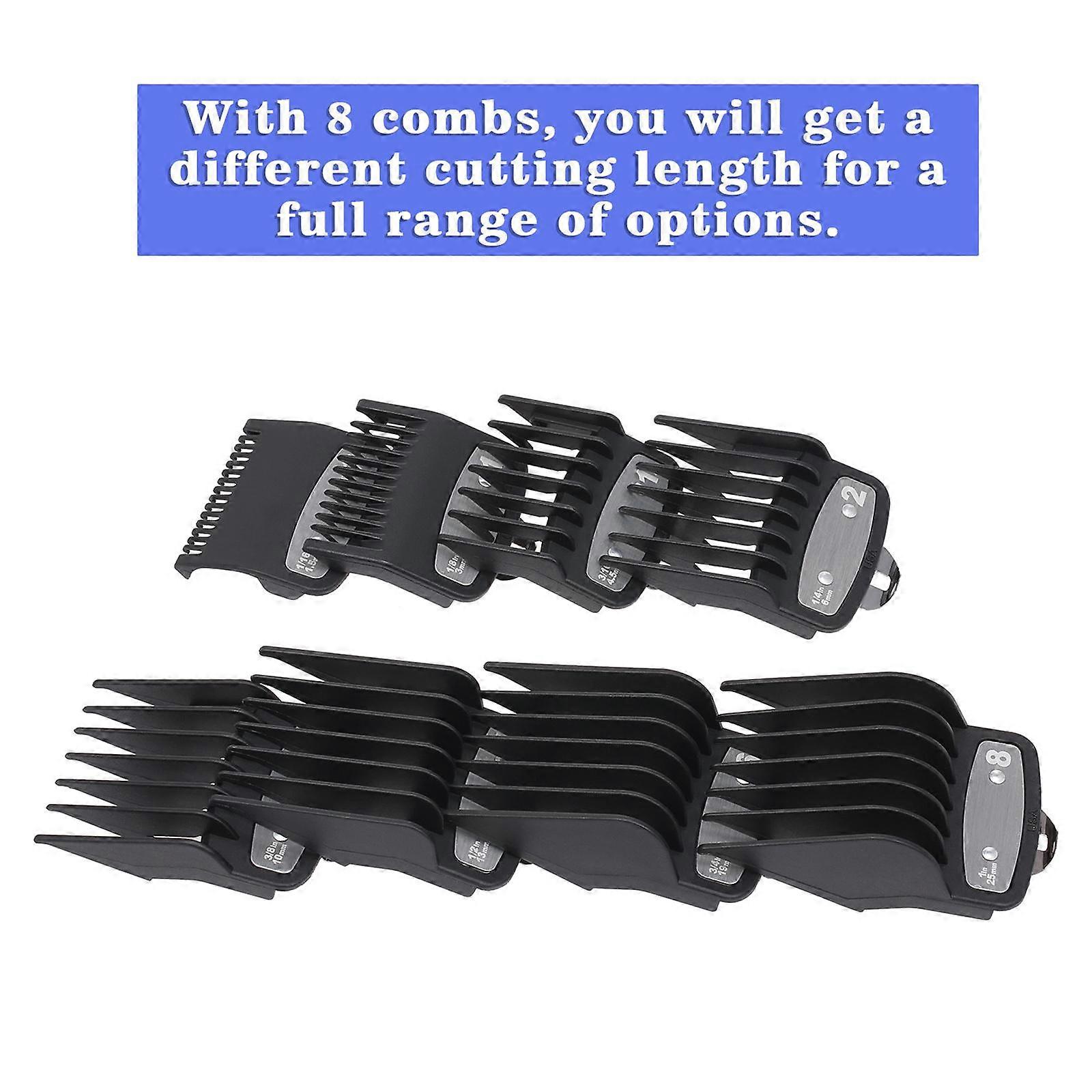 8 Sizes   Comb Set Hair Clipper Cutting Combs Limit Combs