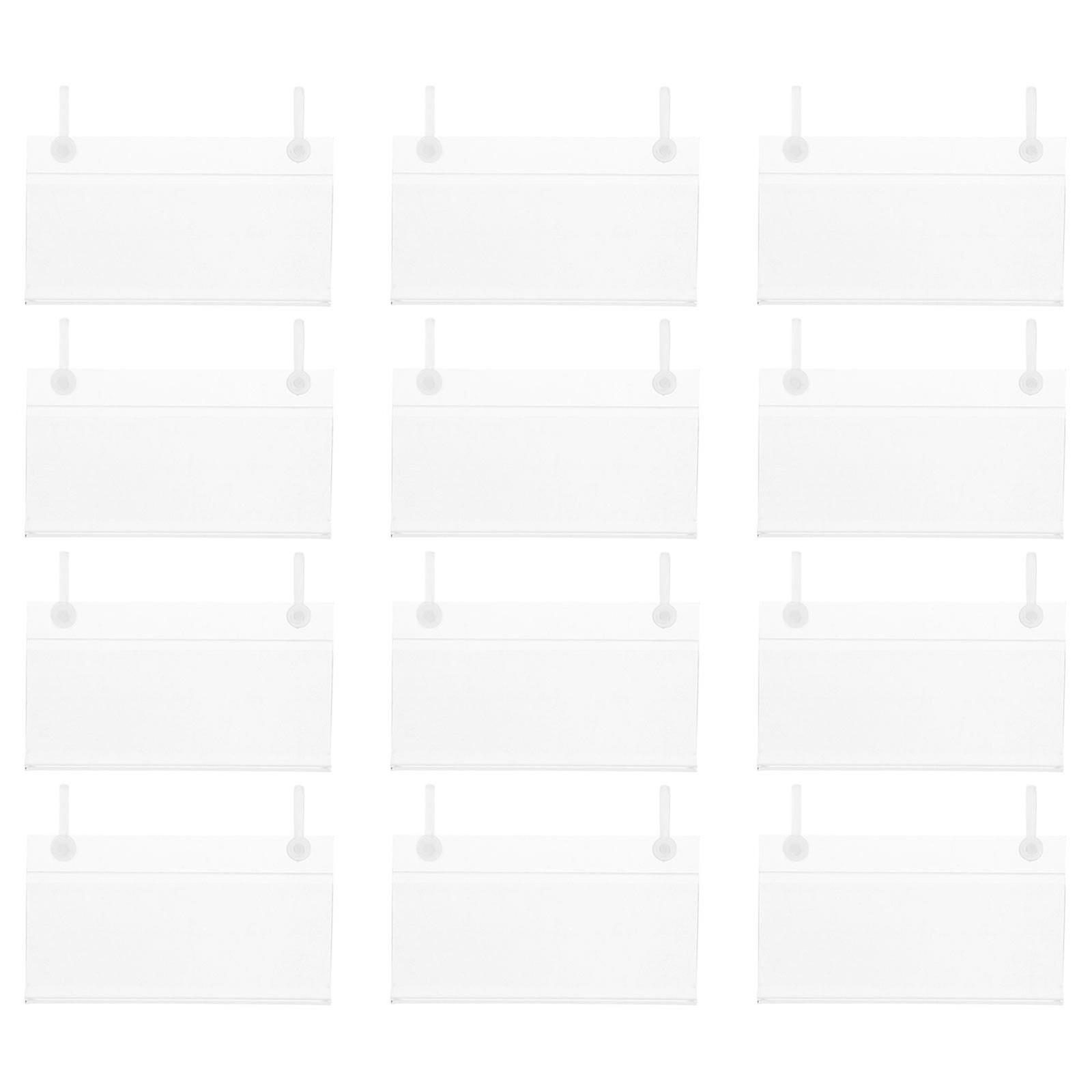 Label Holder for Basket Display with Transparent Material 120Pcs