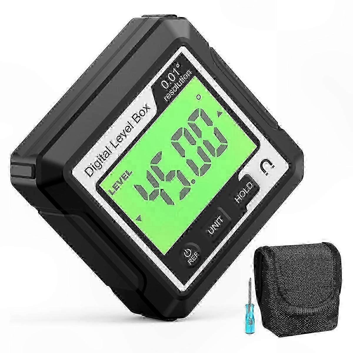 Magnetic Digital Angle Finder Tool with Protractor Function compatible with Woodworking and Construction Projects