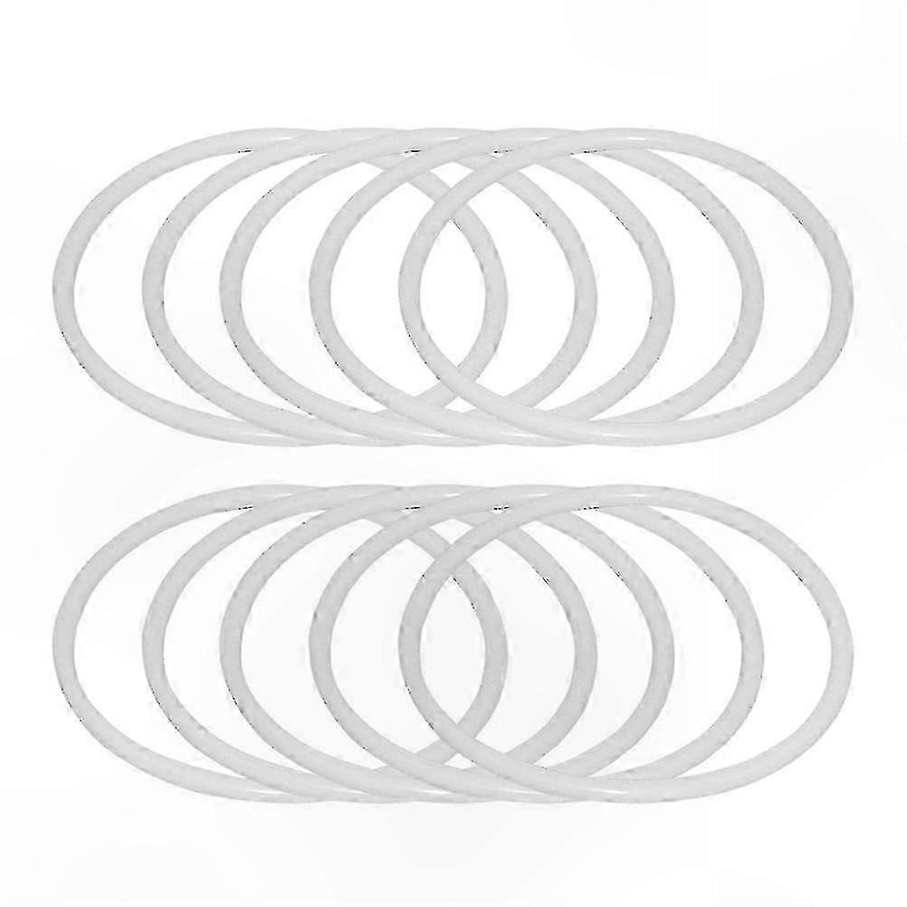 8.5cm Durable White Craft Hoops 30pk