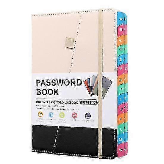 PU Leather A-Z Password Logbook