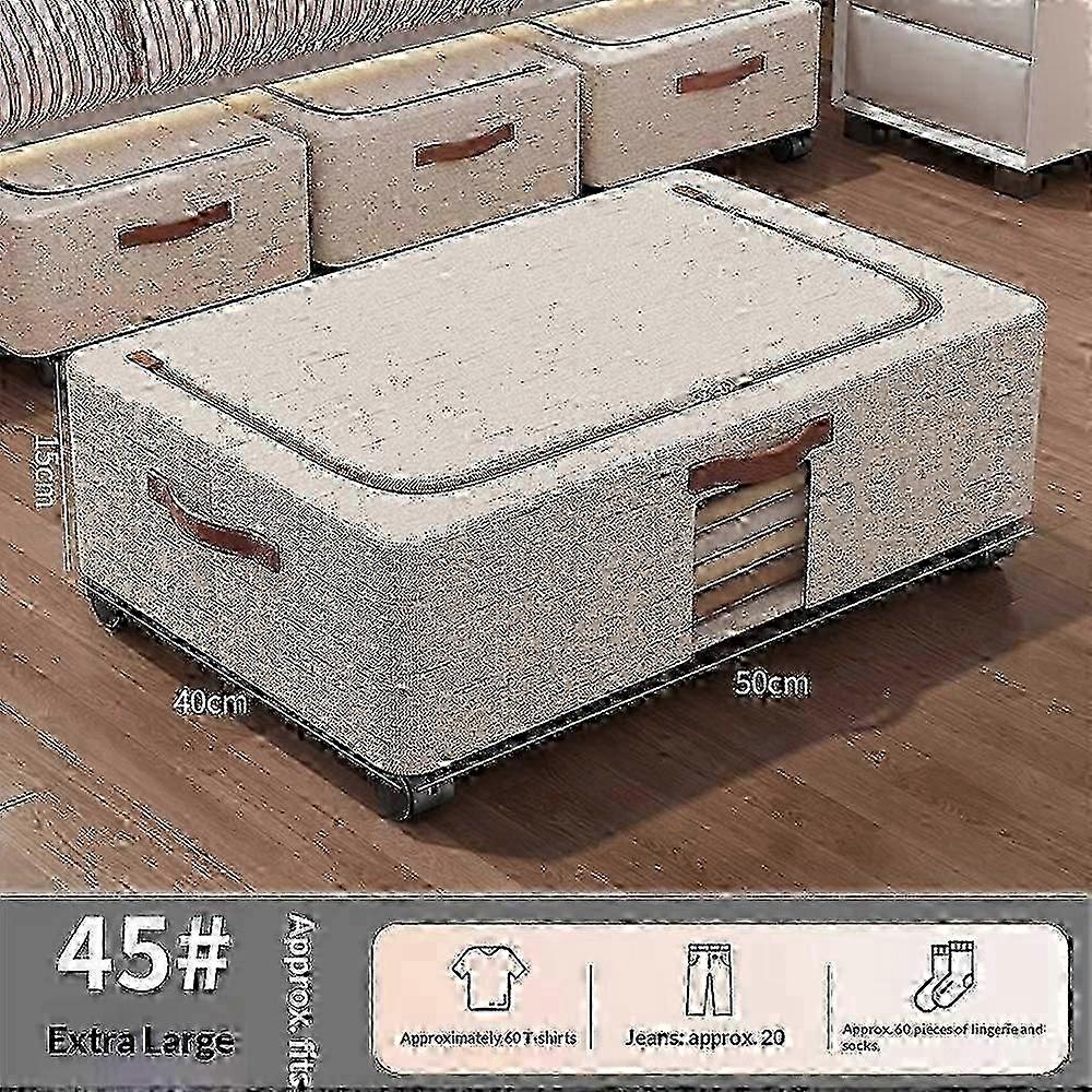 Transparent Wheeled Underbed Storage Bin