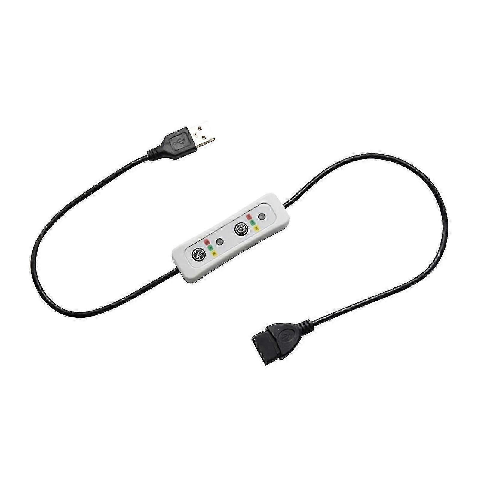 USB Timer Switch Cable Powerful Control Unit compatible with USB Devices Speed Adjustable Cord Length 60cm/23.62inch 26-27