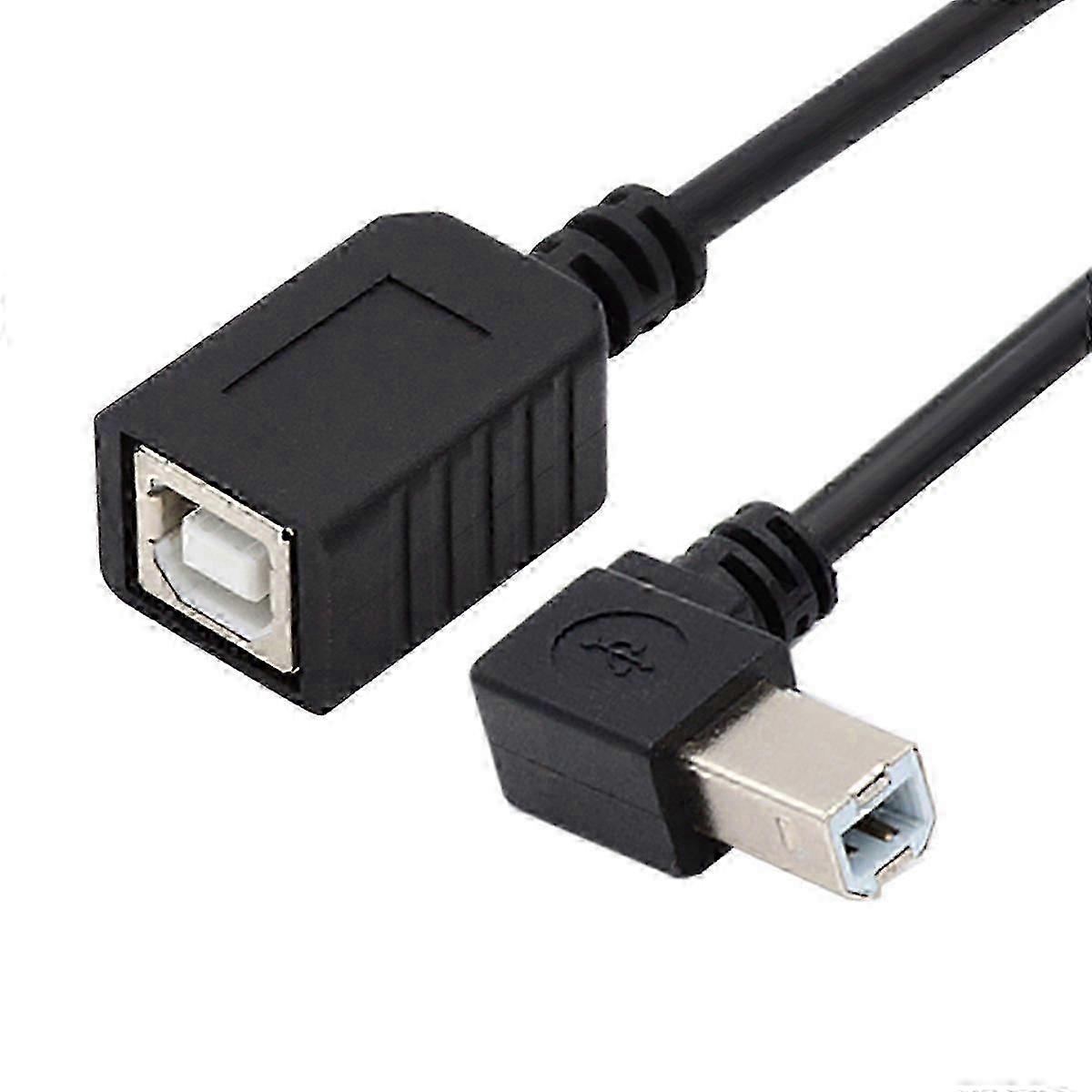 Left-Angled USB-B Extension Adapter 20cm