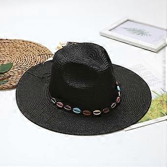 European, American spring and summer new grass chime jazz top hat women's outdoor travel vacation sunshade sun protection beach hat