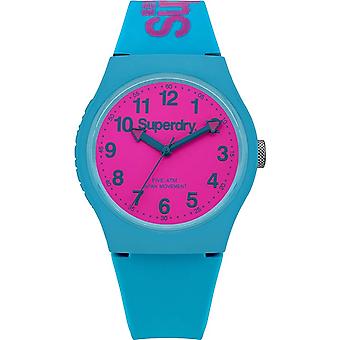 Superdry Urban Style Japanese Quartz Analog Women Watch with SYG164AUP Silicone Bracelet