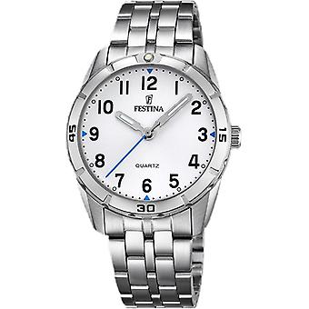 Feast Junior Quartz Analog Child Watch with Stainless Steel Bracelet F16907/1