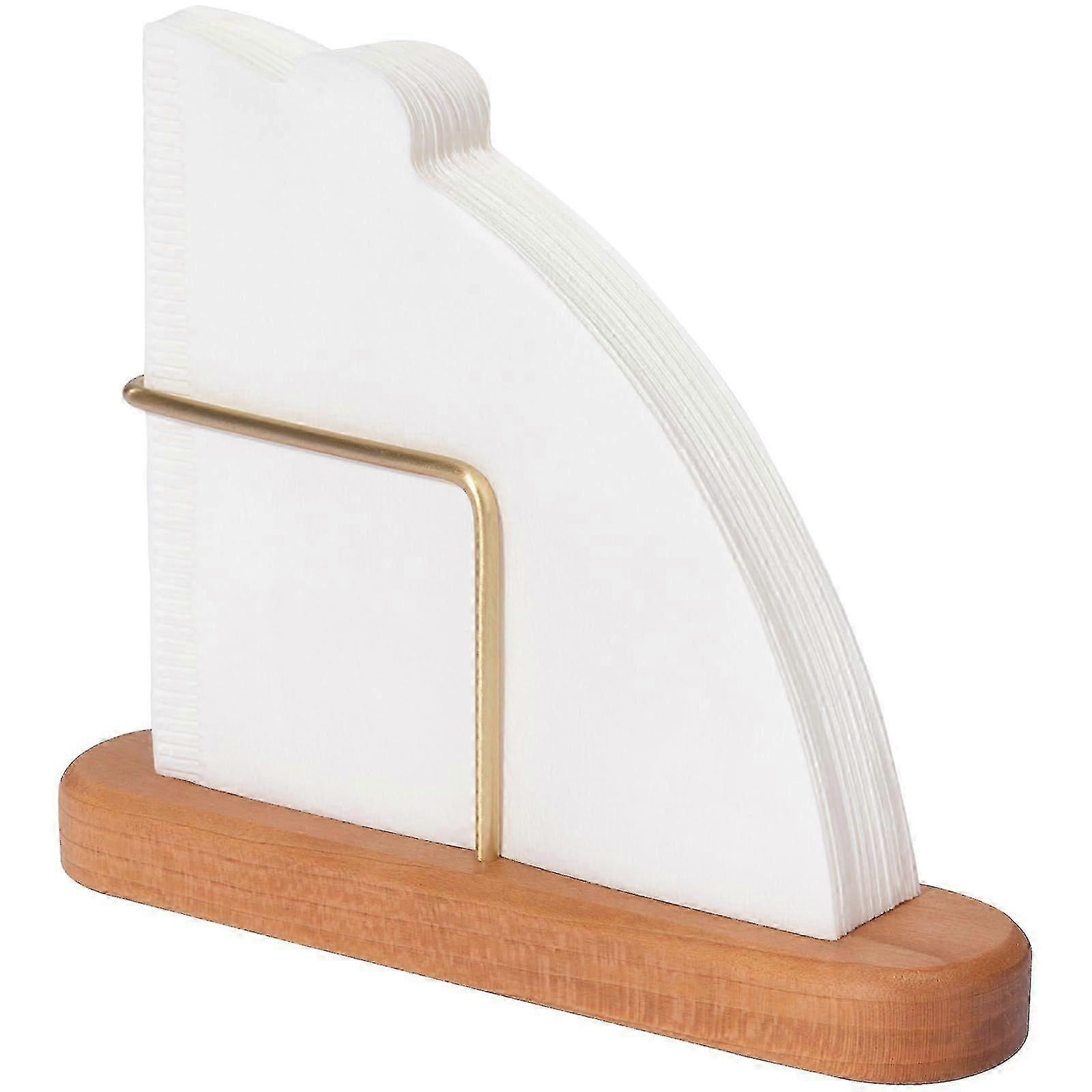 Walnut Brass Drip Cone Holder
