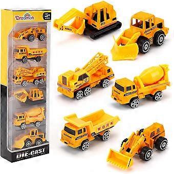 Beach Toys for Kids 6Pcs Mini Construction Vehicle Set Water Play Ready Pocket Size Birthday Favors