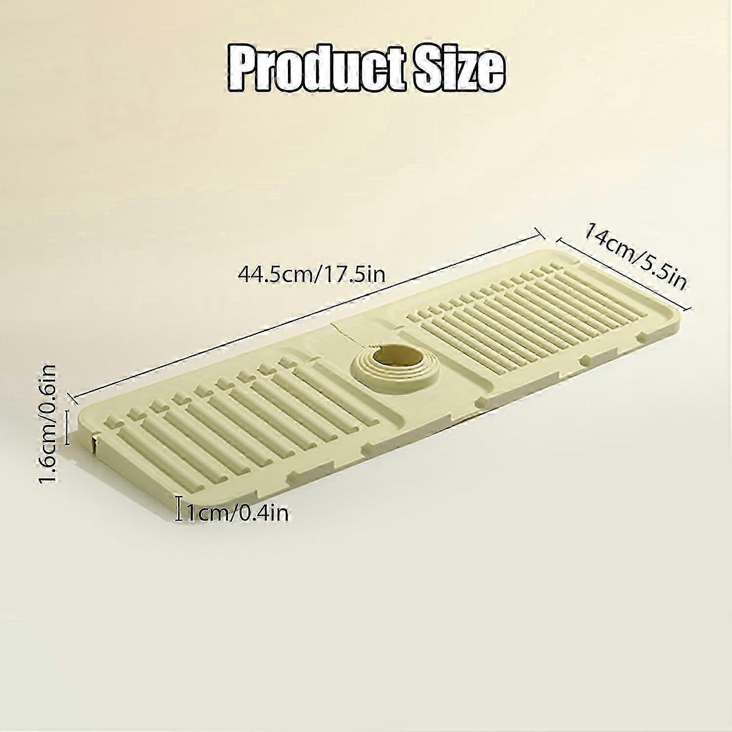 Faucet-Hugging Silicone Splash Mat