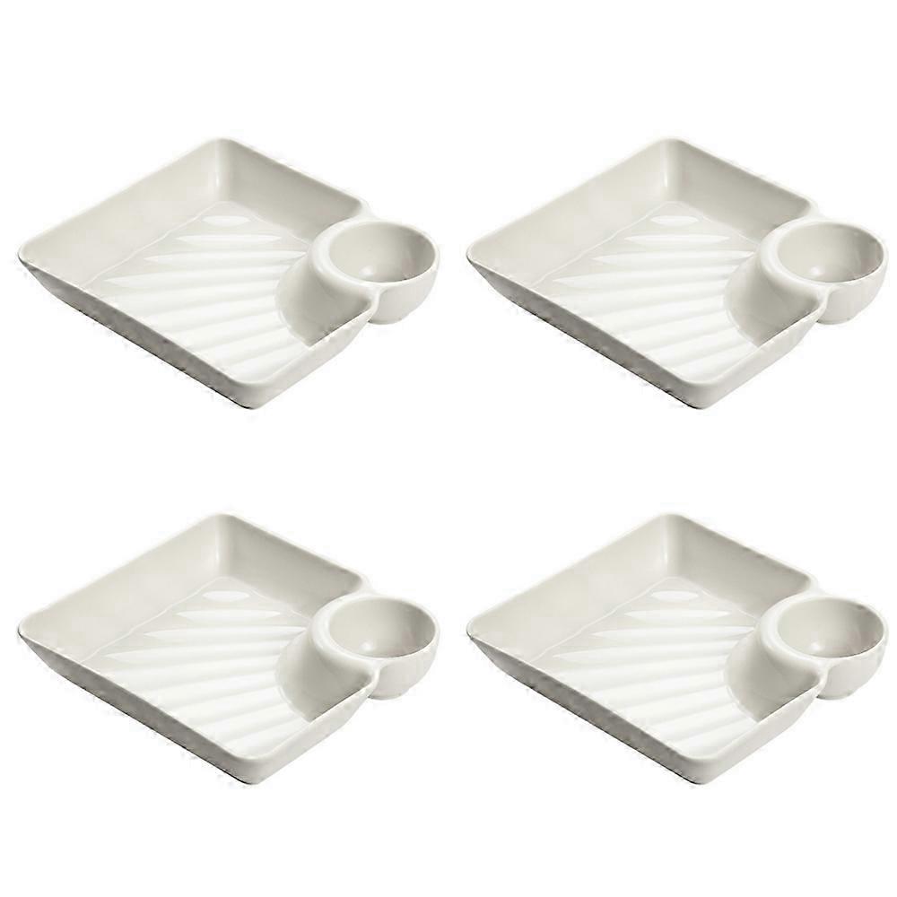 Sauce-Separated Appetiser Plate Set