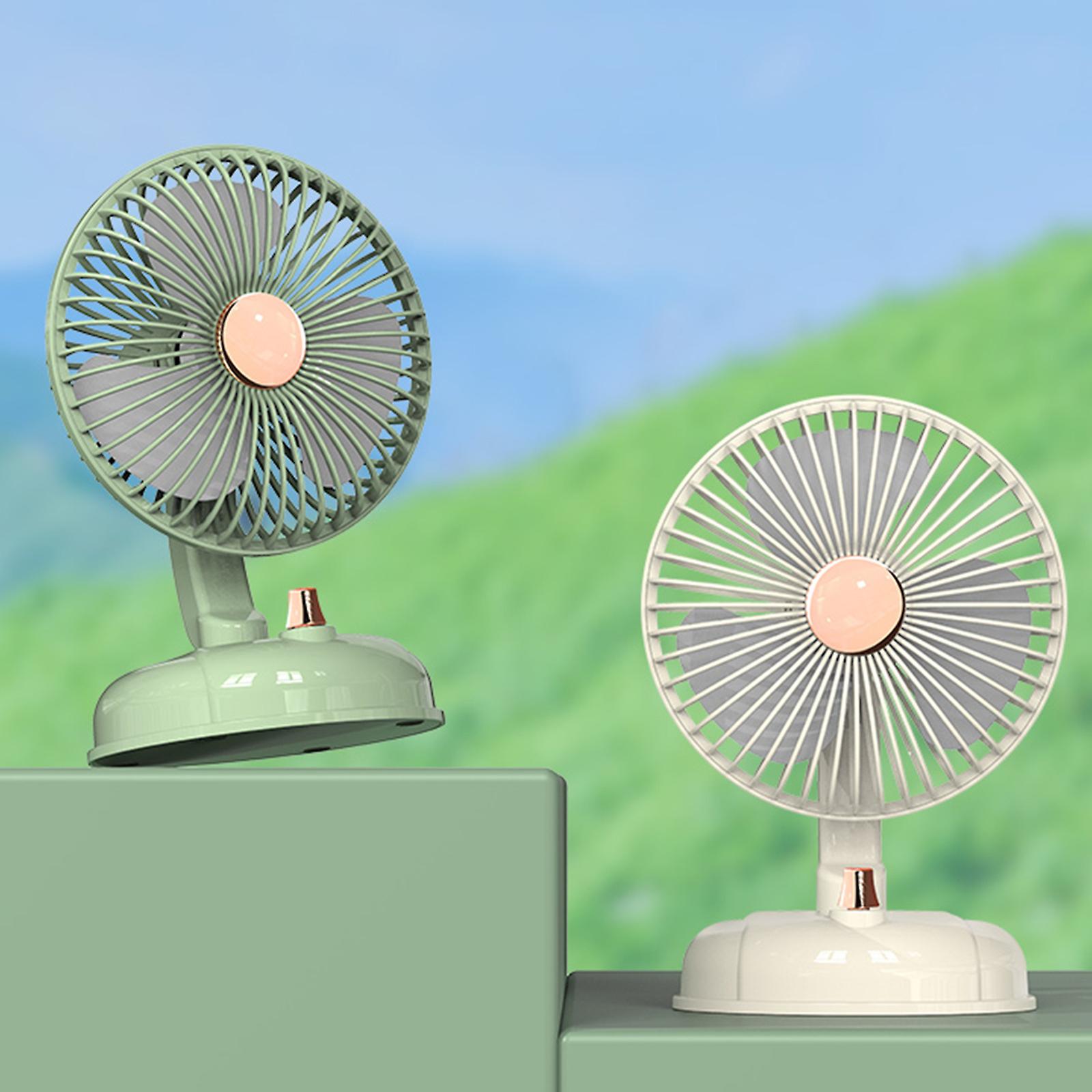 Mini Desk Fan Type C Powered Desktop Fan Powerful Strong Airflow Work ...