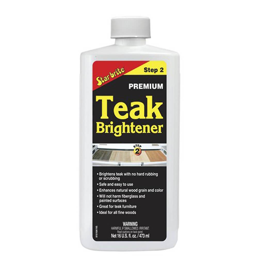 Starbrite Teak Brightener 473ML Use after Teak Cleaner Brightens Fine Woods