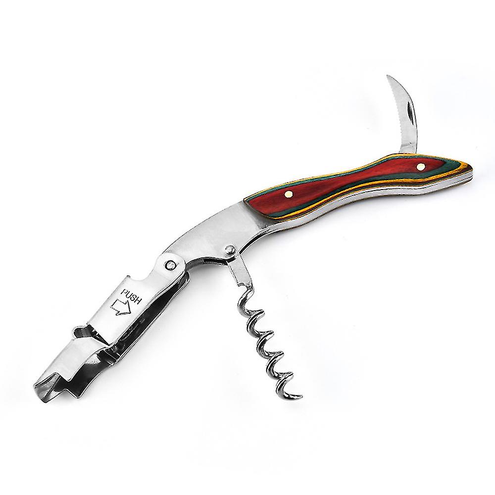 Multifunctional Stainless Steel Wine Beer Corkscrew,for Waiters