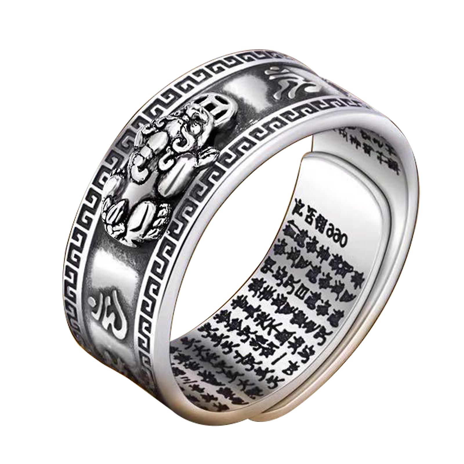 Best Offer - Retro Creative Durable Ornament Adjustable Ring  Men's Accessories