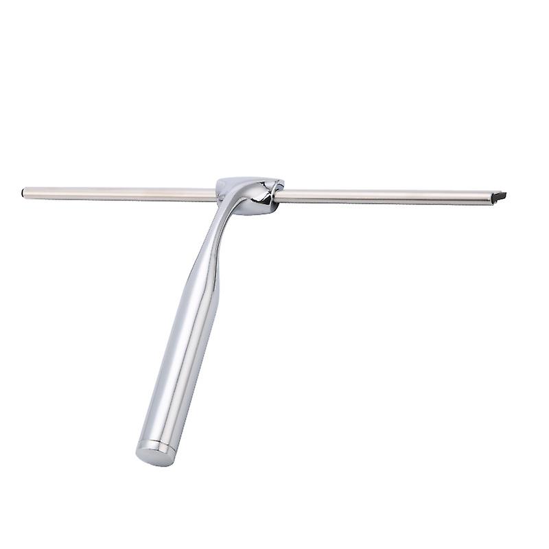 Window Squeegee, Stainless Steel Window Squeegee with Hook for Bathroom, Kitchen, Mirror, Window Cleaning, 25cm
