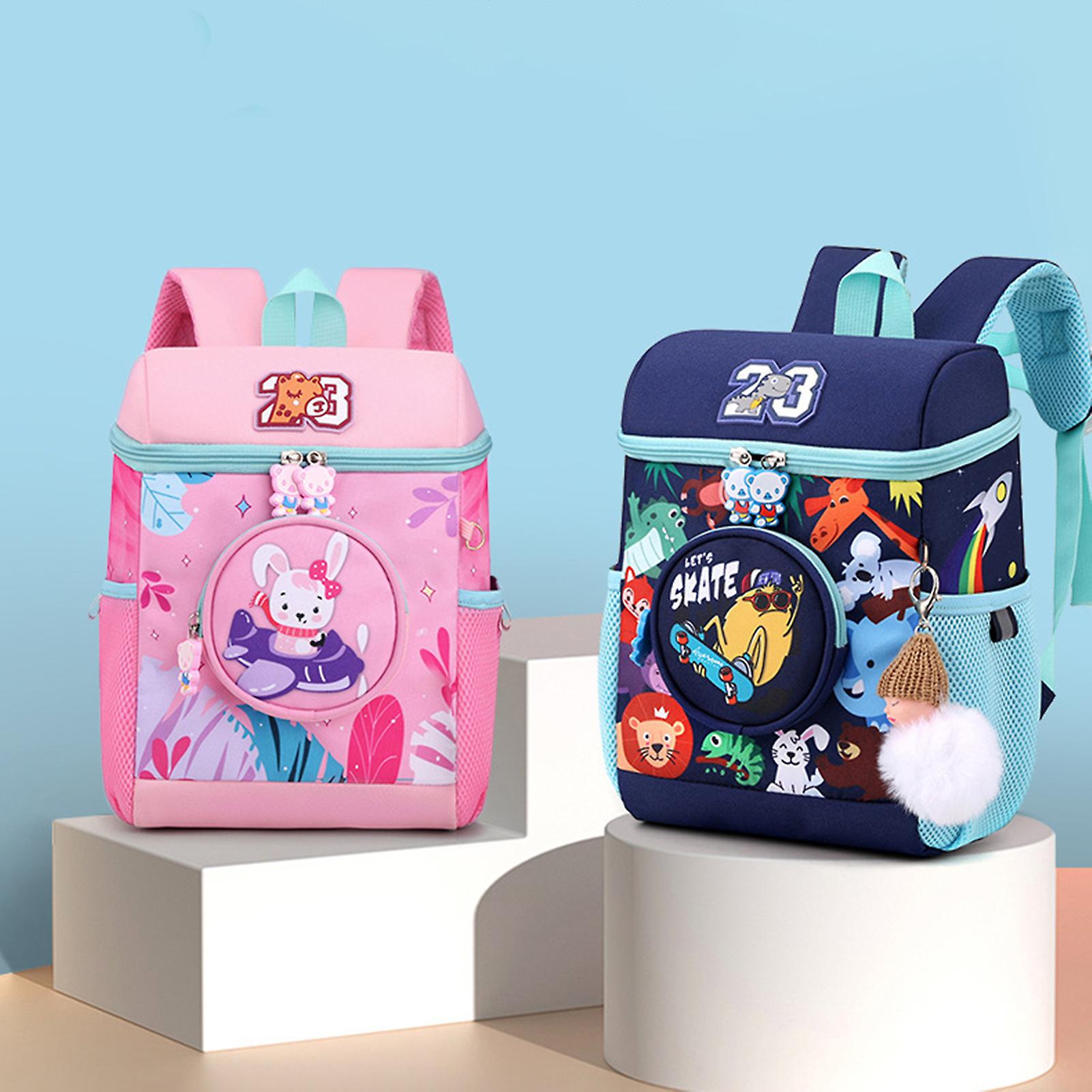 JiaYou Unisex Kids Backpack - Cute Cartoon Preschool/Daypack For Boys & Girls (Age 4-6), Water-Resistant